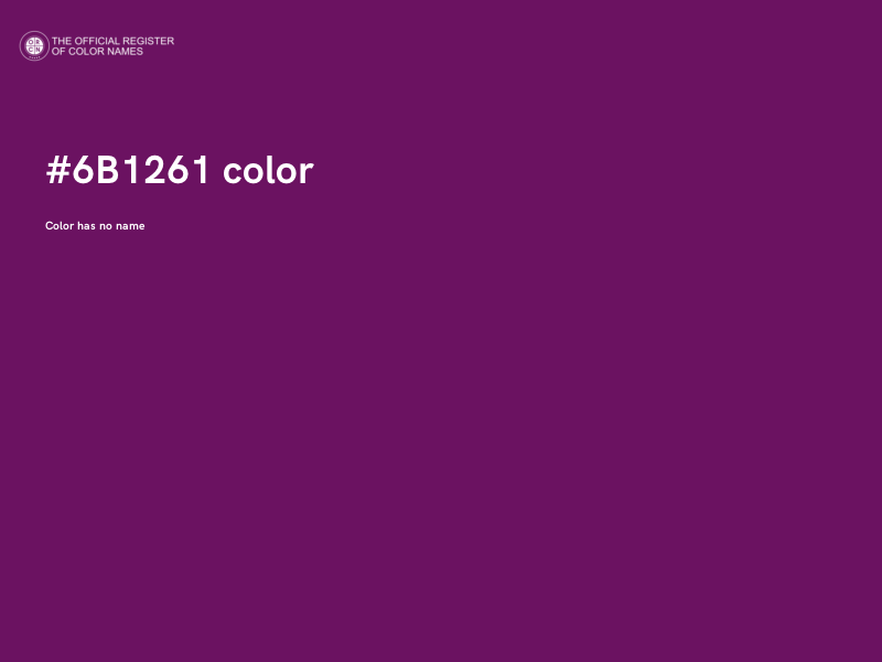 #6B1261 color image