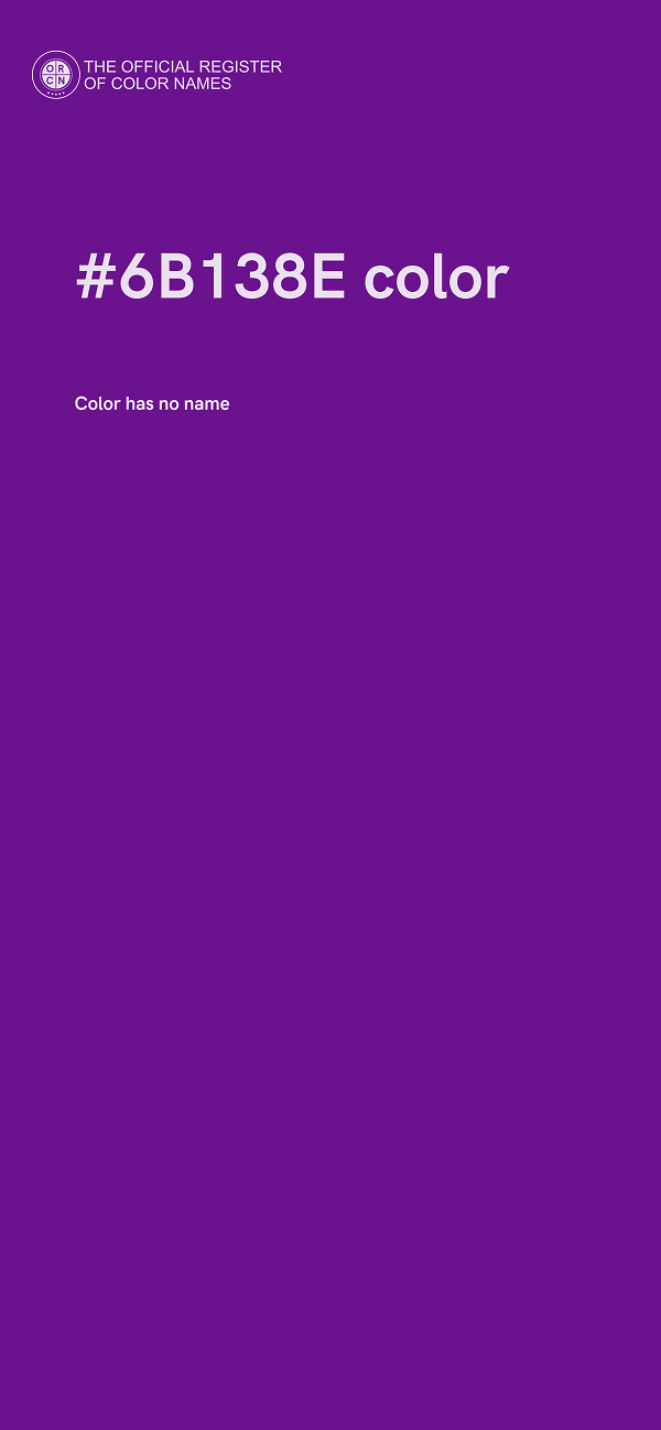 #6B138E color image