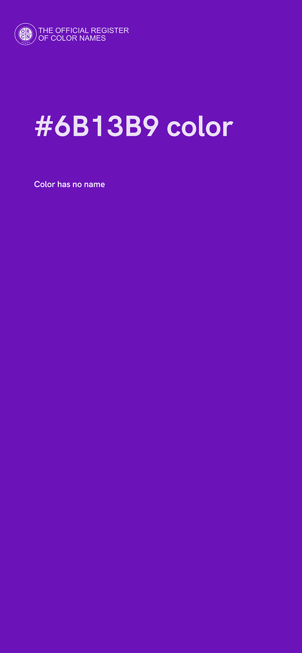 #6B13B9 color image