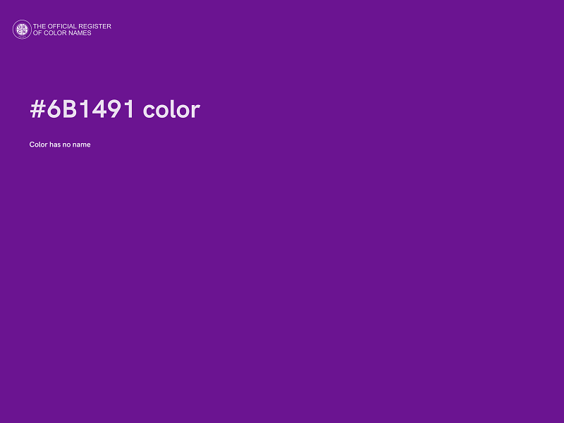 #6B1491 color image