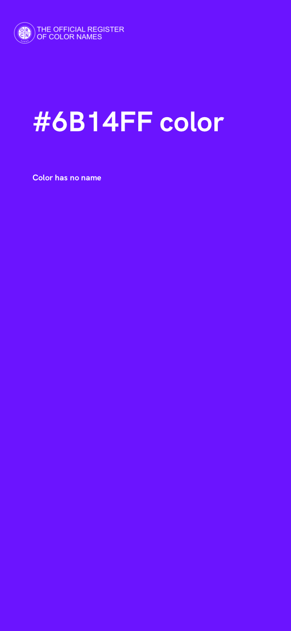 #6B14FF color image