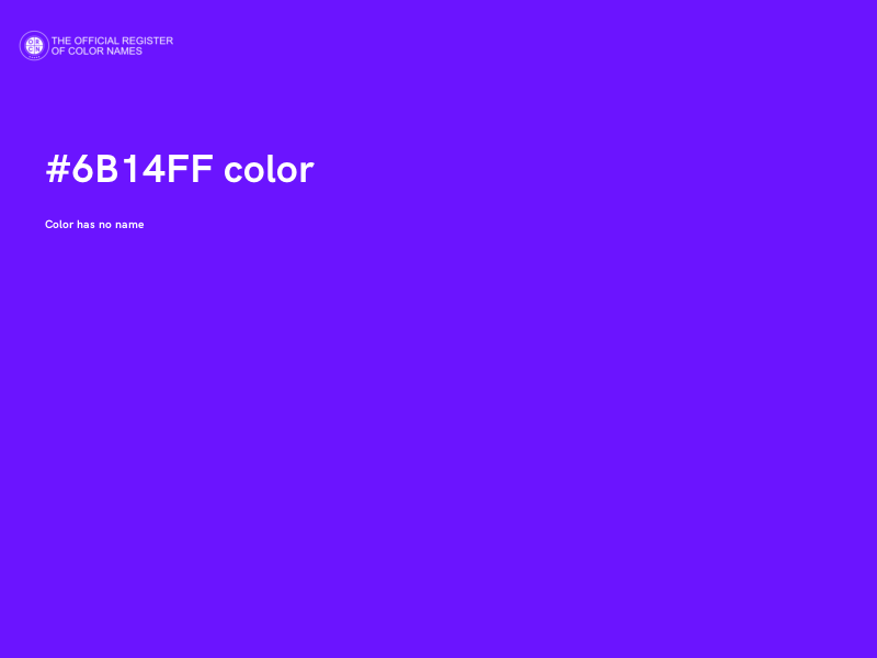 #6B14FF color image