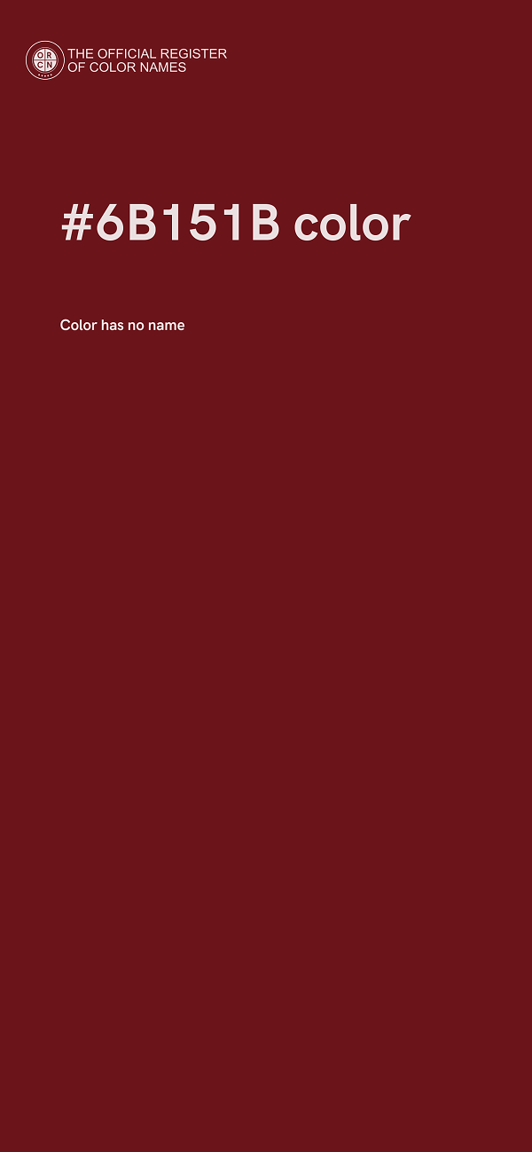 #6B151B color image