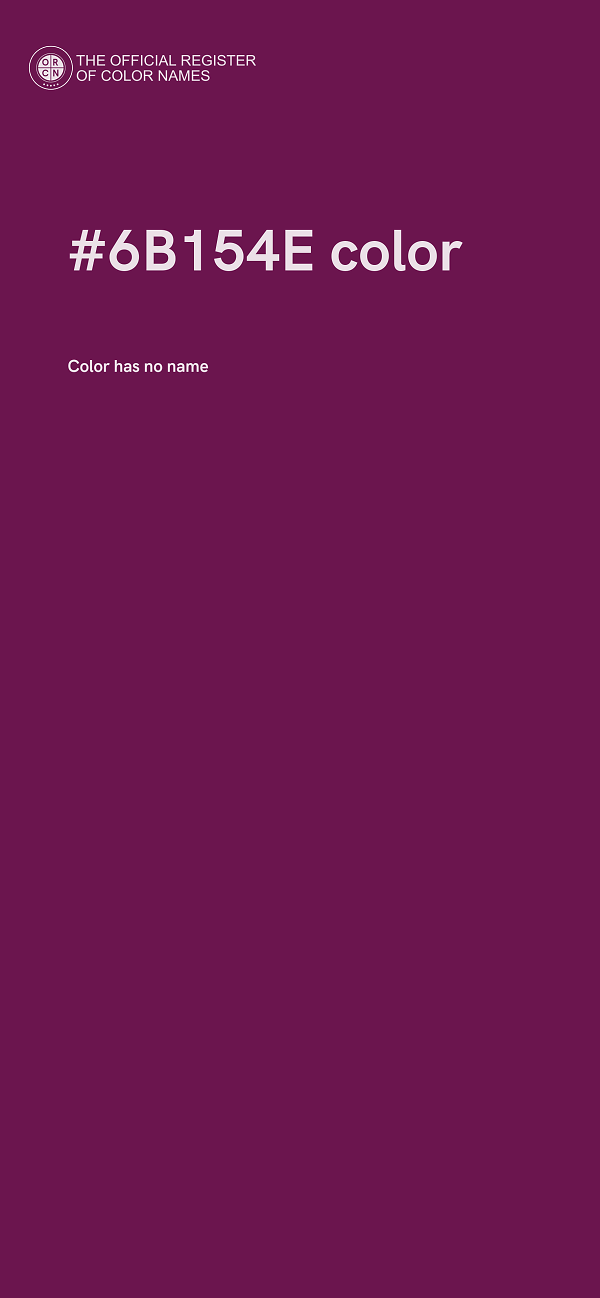 #6B154E color image