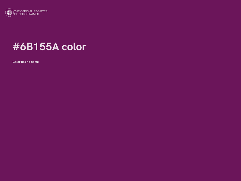 #6B155A color image