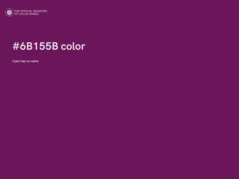 #6B155B color image