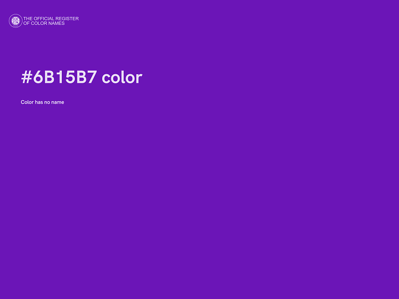 #6B15B7 color image