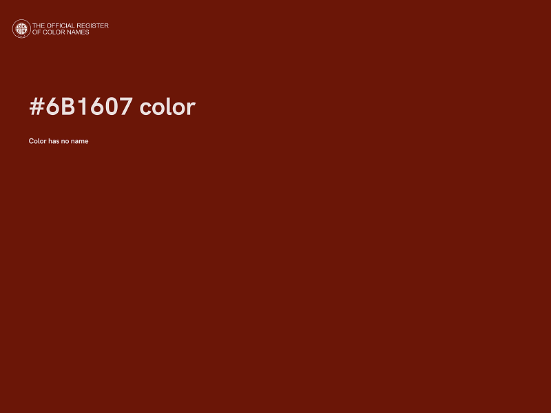 #6B1607 color image