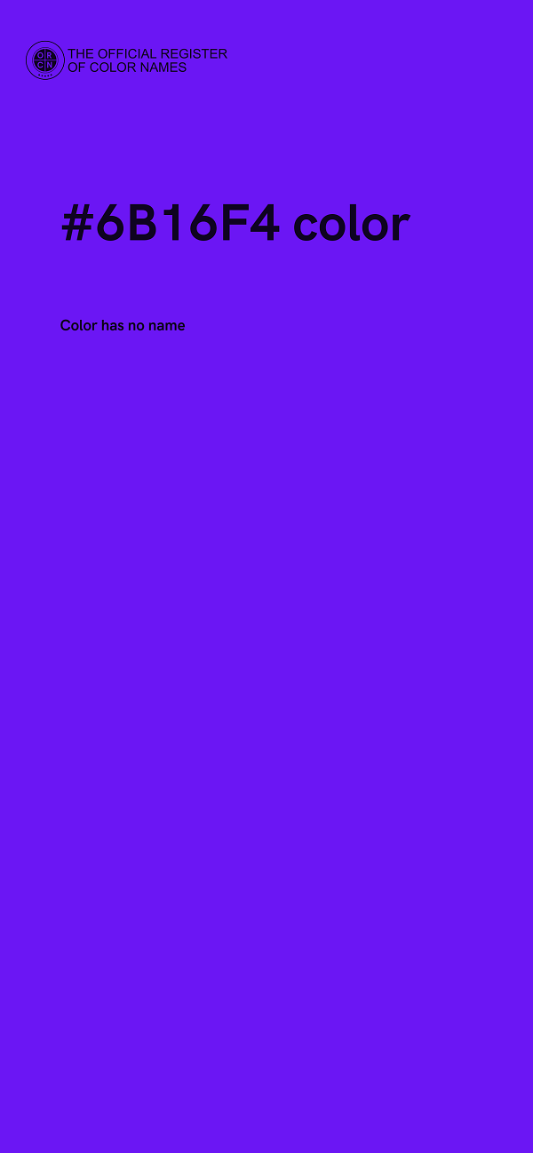 #6B16F4 color image