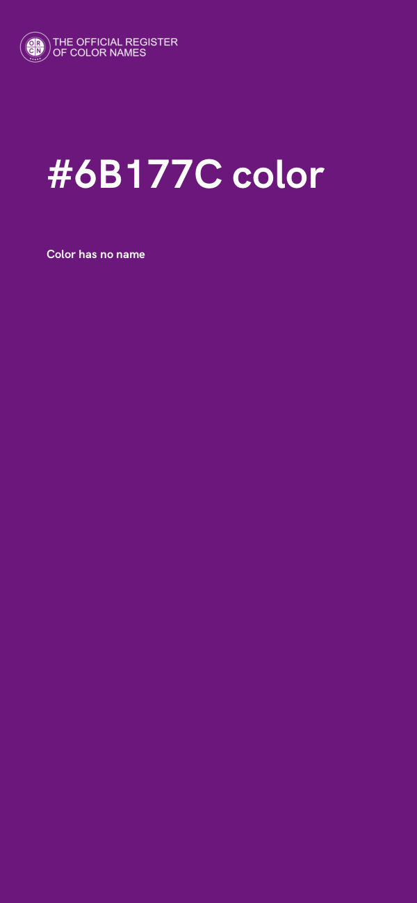#6B177C color image