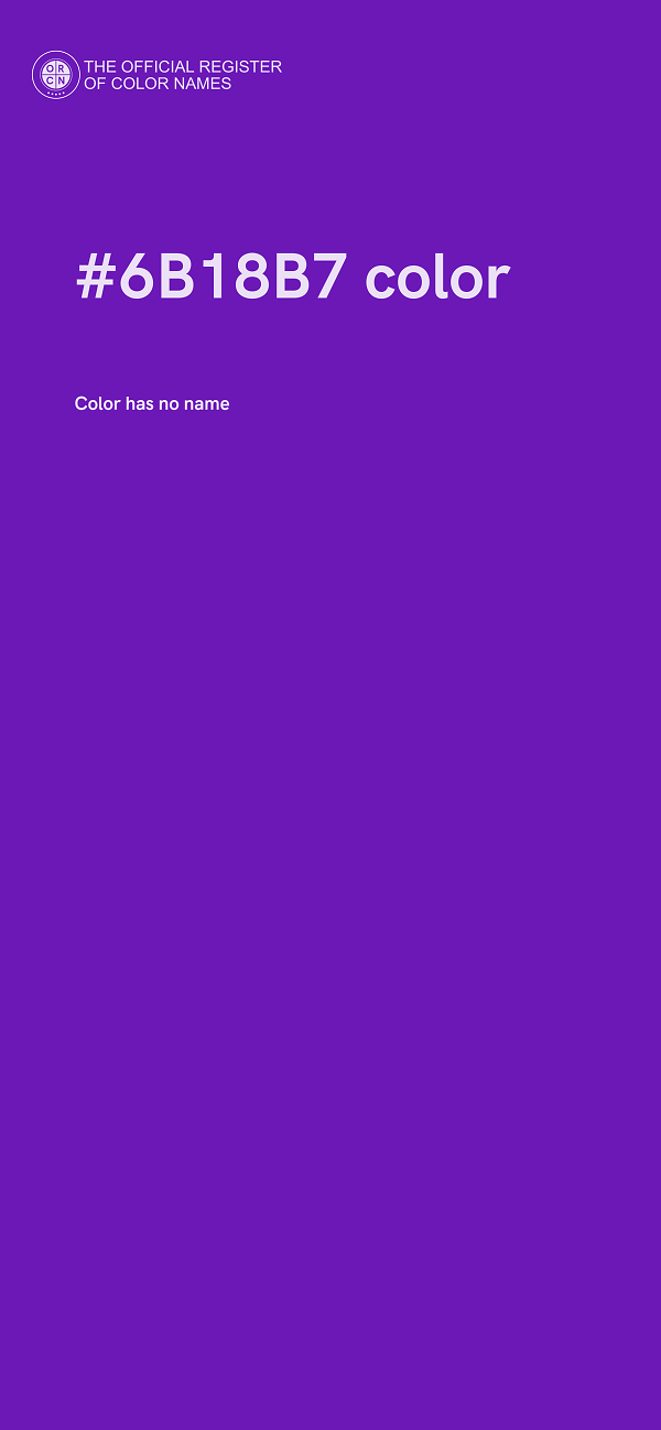 #6B18B7 color image