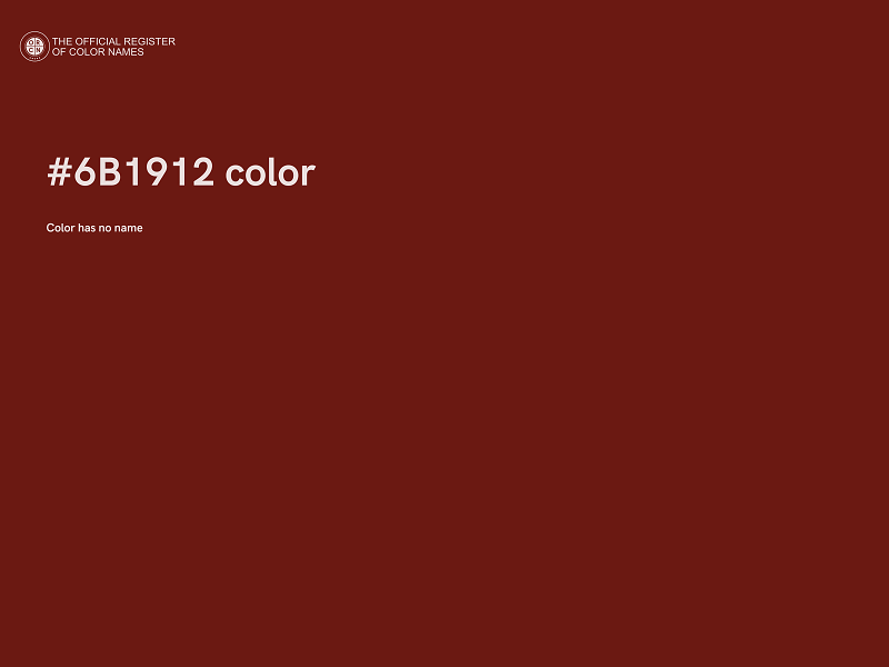 #6B1912 color image