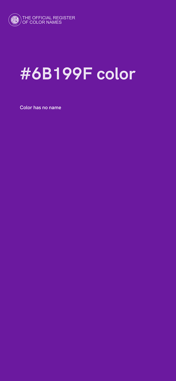 #6B199F color image