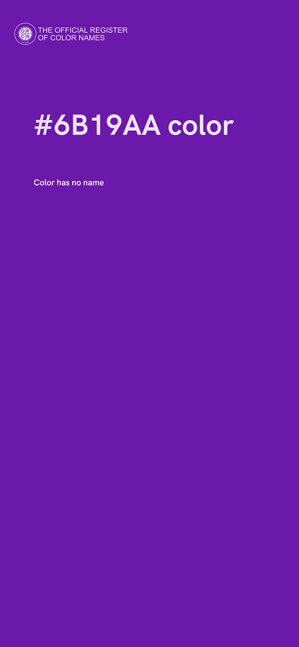 #6B19AA color image