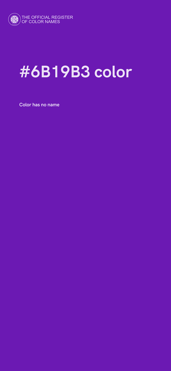 #6B19B3 color image