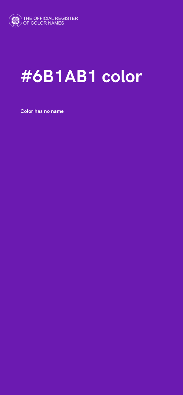 #6B1AB1 color image