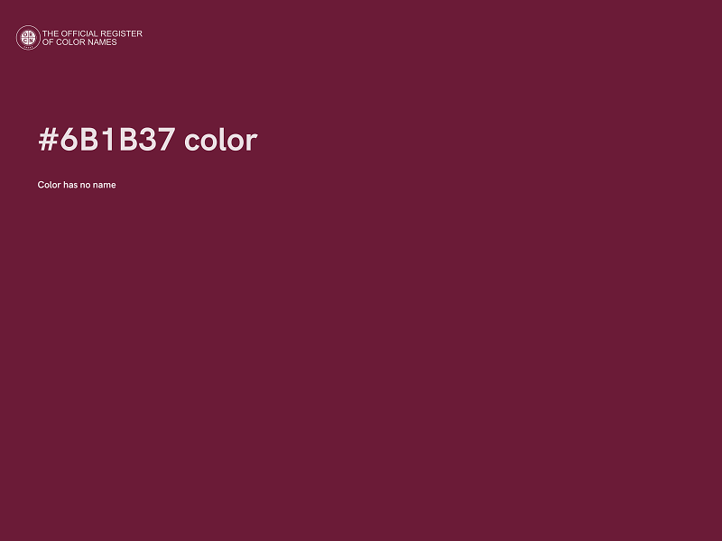 #6B1B37 color image