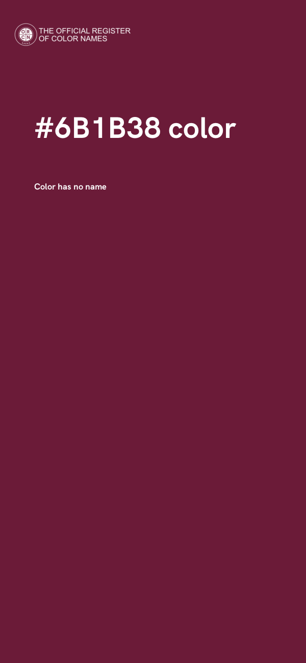 #6B1B38 color image