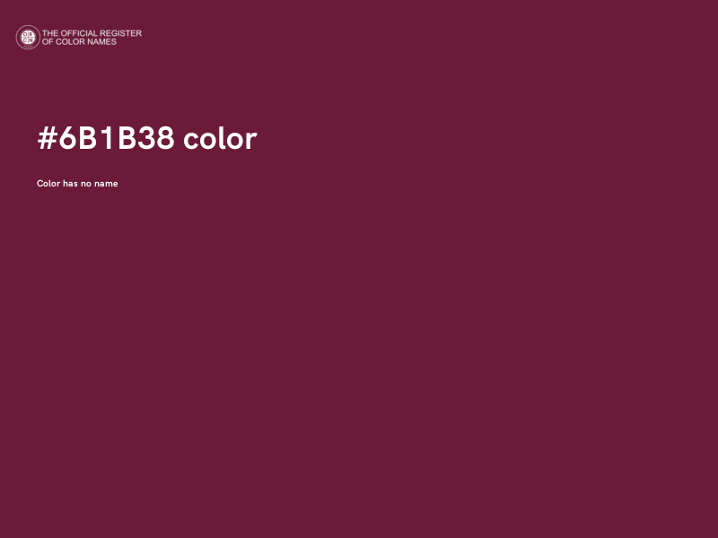 #6B1B38 color image