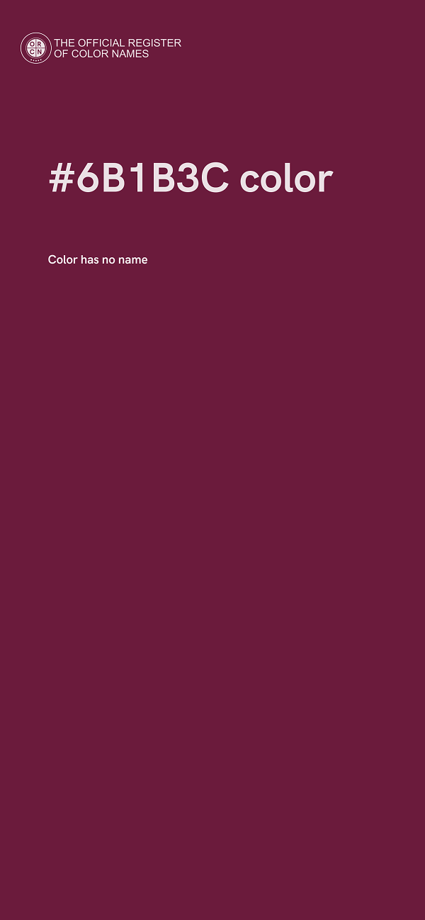 #6B1B3C color image