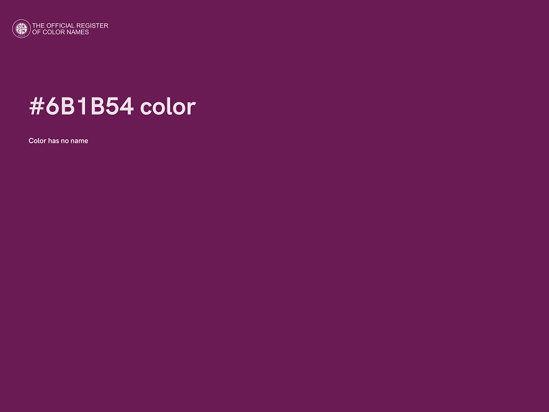 #6B1B54 color image