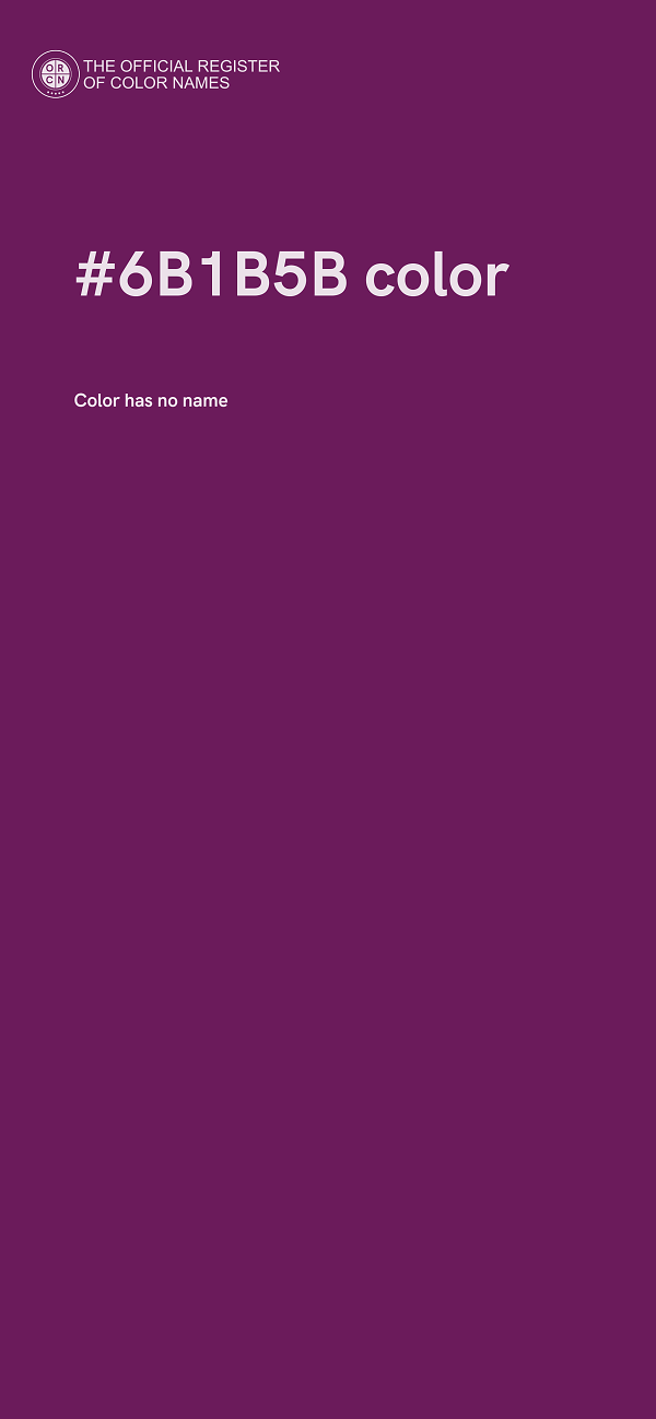 #6B1B5B color image