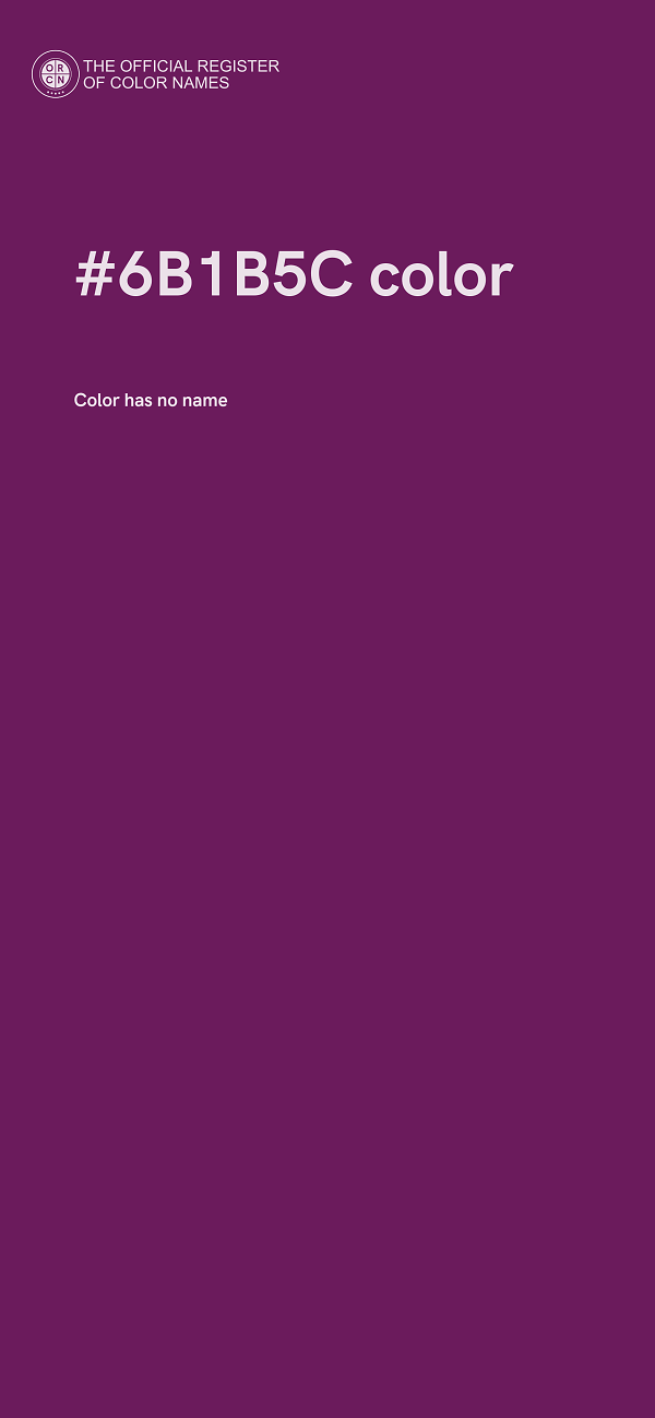 #6B1B5C color image