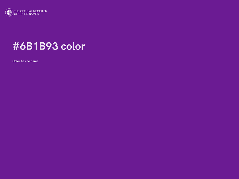 #6B1B93 color image