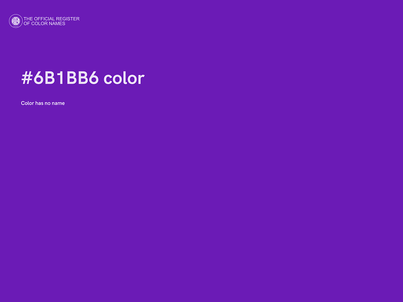 #6B1BB6 color image