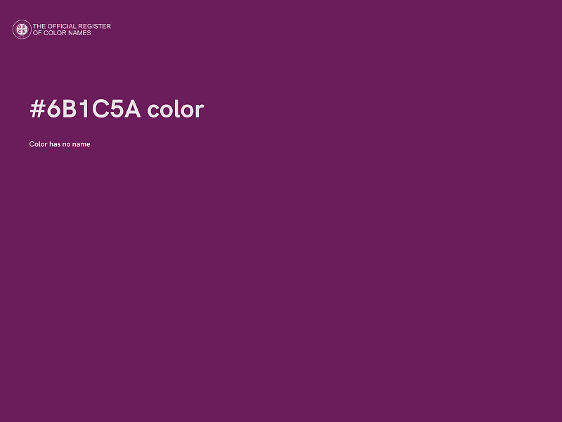 #6B1C5A color image