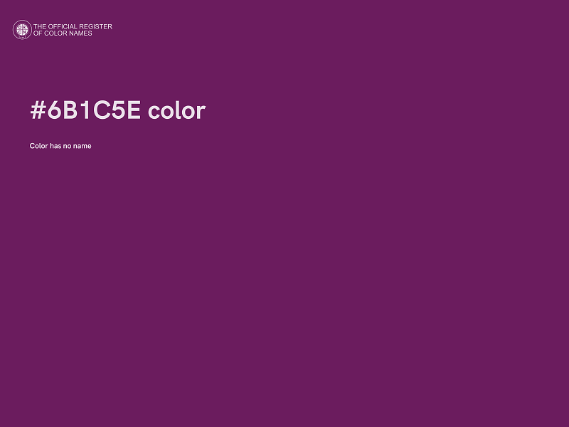 #6B1C5E color image