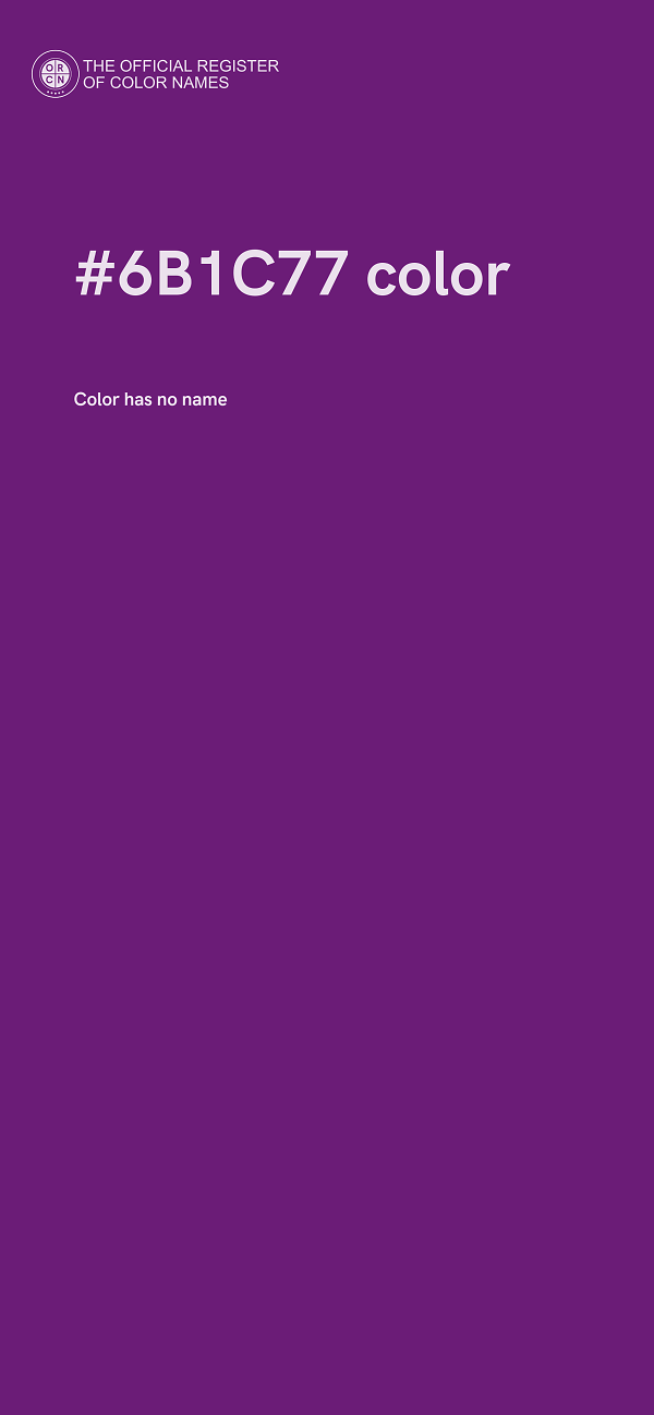 #6B1C77 color image