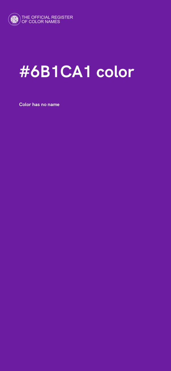 #6B1CA1 color image