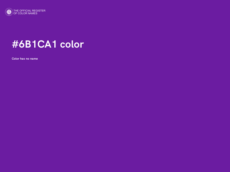 #6B1CA1 color image