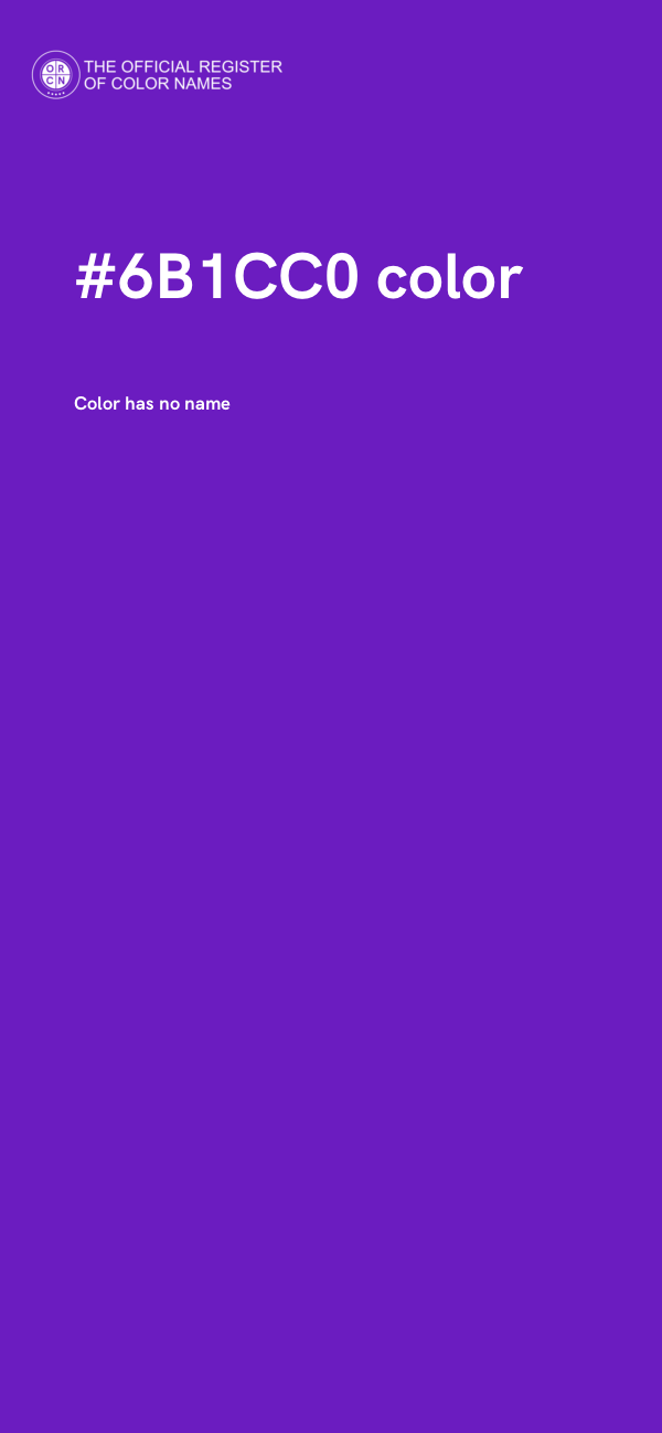 #6B1CC0 color image