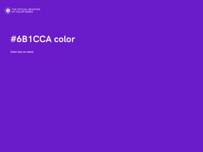 #6B1CCA color image