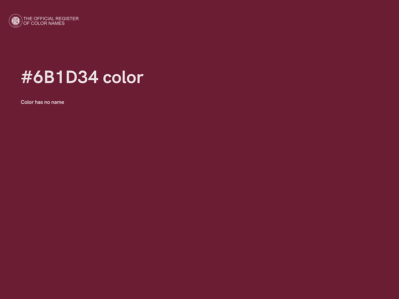 #6B1D34 color image