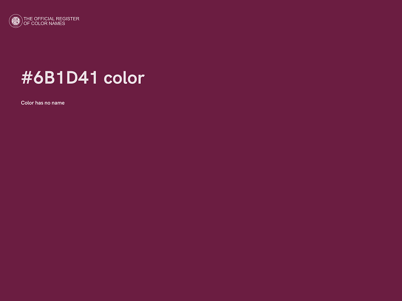 #6B1D41 color image