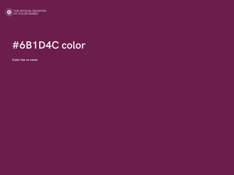 #6B1D4C color image