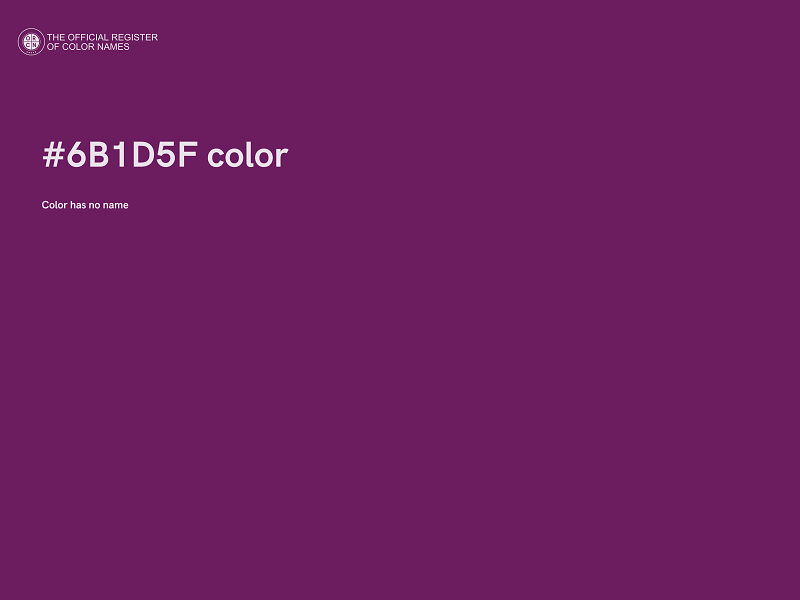 #6B1D5F color image