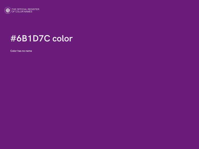 #6B1D7C color image