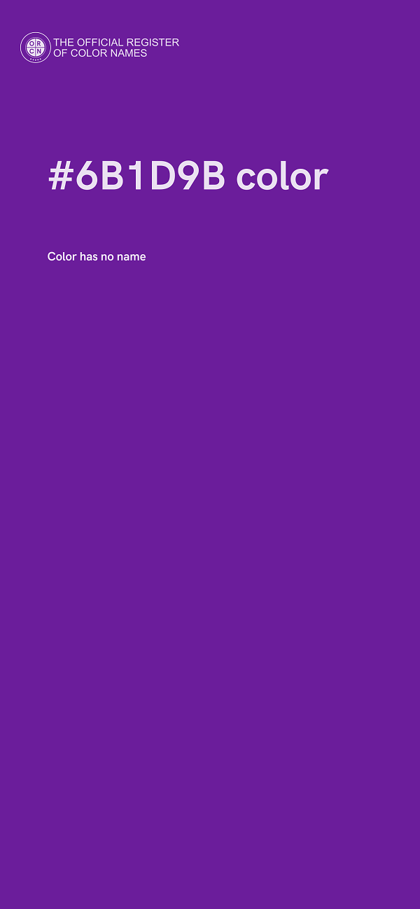 #6B1D9B color image