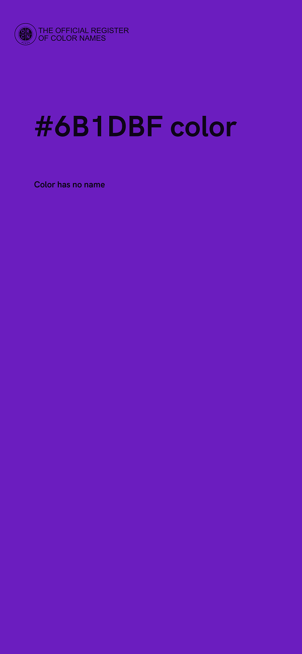 #6B1DBF color image