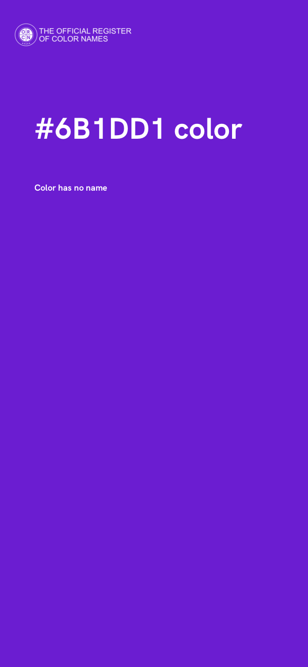 #6B1DD1 color image