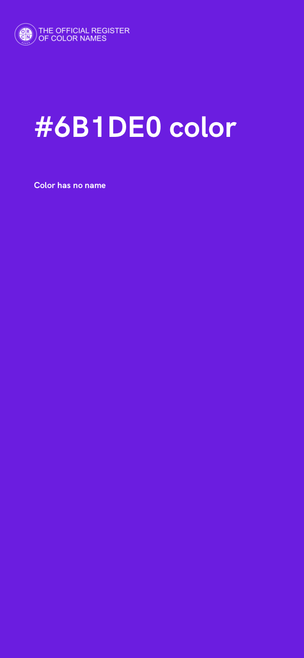 #6B1DE0 color image