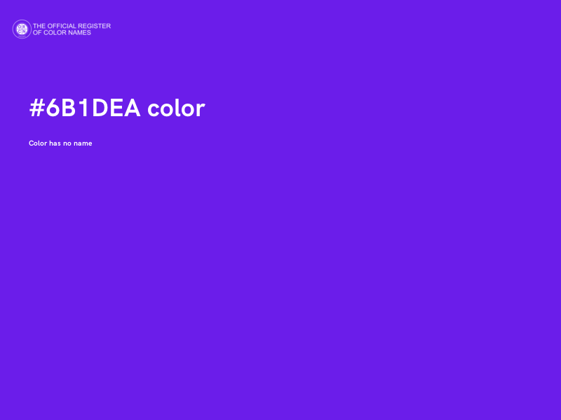 #6B1DEA color image
