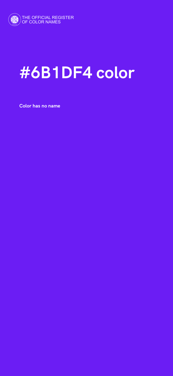 #6B1DF4 color image