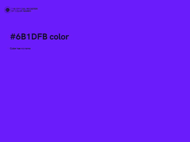 #6B1DFB color image