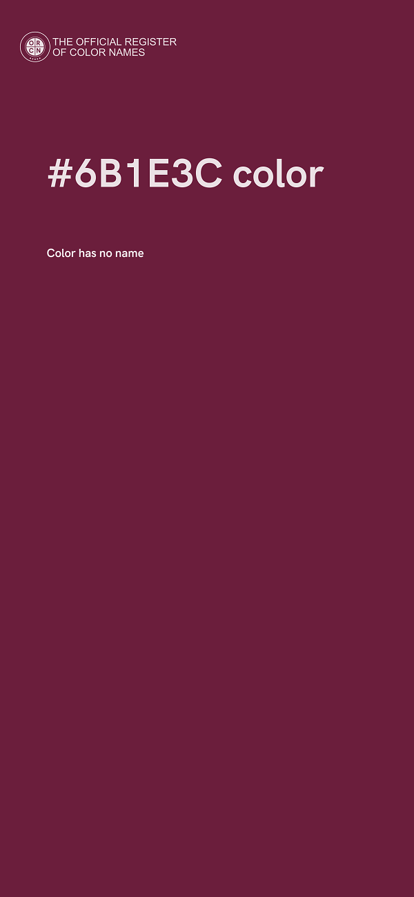 #6B1E3C color image