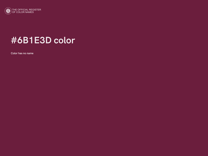 #6B1E3D color image